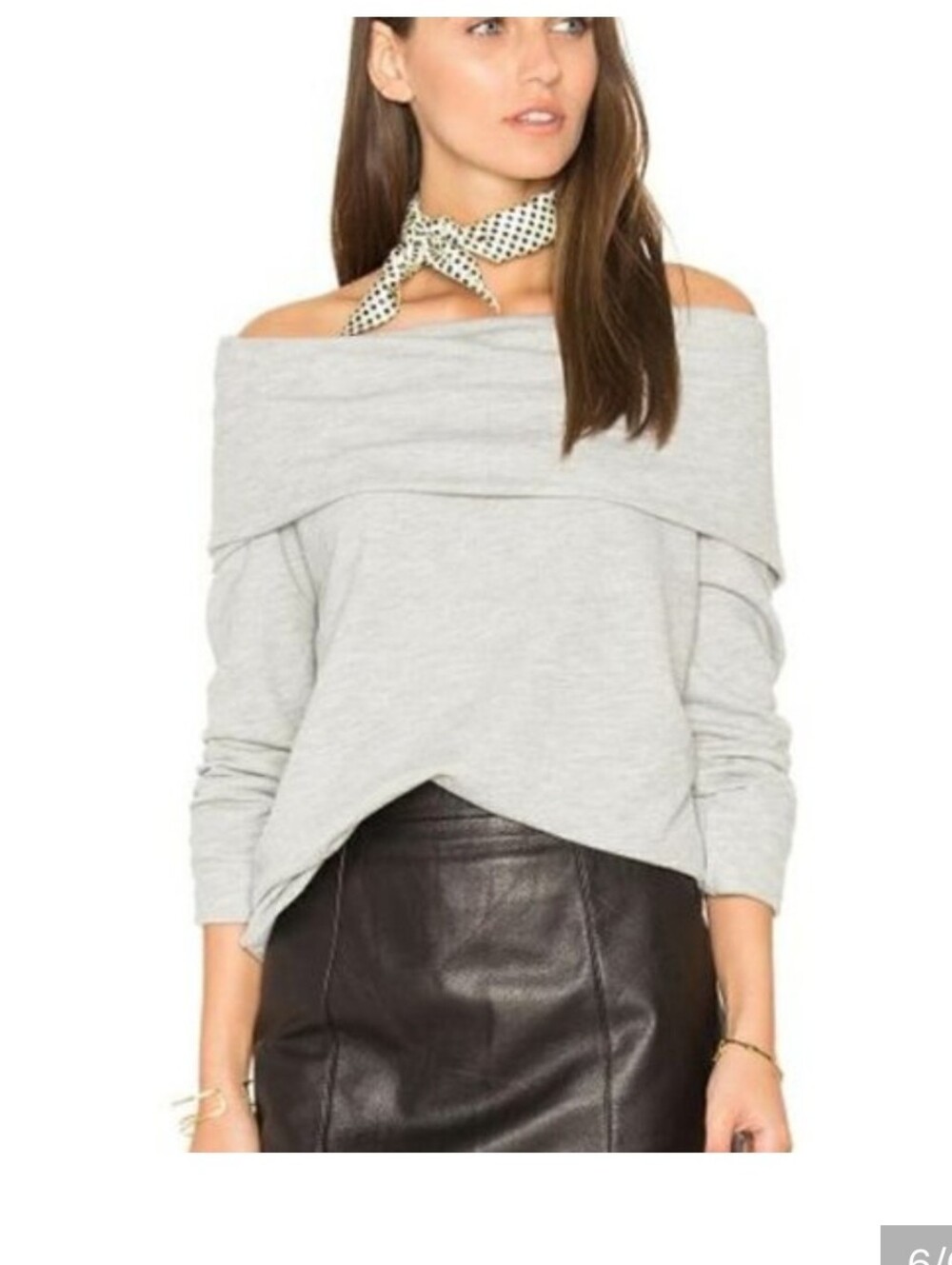 New Joie SOFT Women's Gray Soloria Top